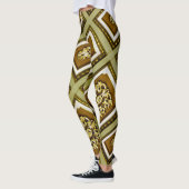 Leggings Architecture Brown et verte (Gauche)