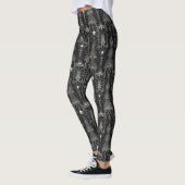 Leggings Architecture Éffrayante gothique Dark Alien Web Sp (Gauche)