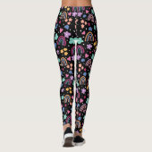 Leggings Arcs-en-ciel en noir (Dos)