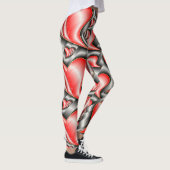 Leggings argent, brillant, amour, coeur, rouge, valentine,  (Droite)