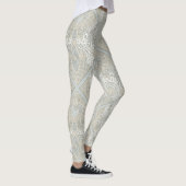 Leggings argent de dentelle d'inséparable (Droite)