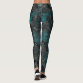 Leggings Argent et Turquoise (Dos)