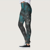 Leggings Argent et Turquoise (Gauche)