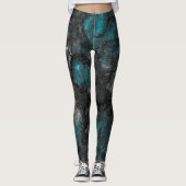 Leggings Argent et Turquoise (Devant)