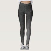 Leggings Argent noir de luxe (Devant)