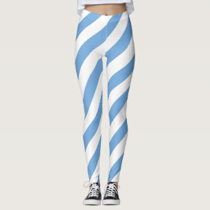 Leggings Argentine Couleurs du drapeau national diagonales