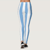 Leggings Argentine Couleurs du drapeau national Verticale (Dos)