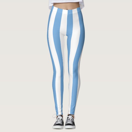 Leggings Argentine Couleurs du drapeau national Verticale (Devant)