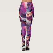 Leggings Aria Abstraite : Légumineuses couchées de soleil (Dos)