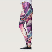 Leggings Aria Abstraite : Légumineuses couchées de soleil (Gauche)