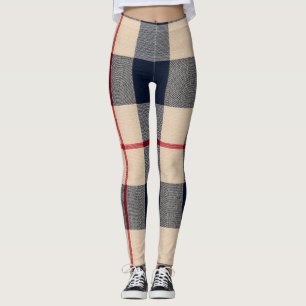 Leggings Aria Camel Patrimoine Tartan Écossais Vol 37