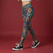 Leggings Aria Grace Majestic Indigo Paisley Boho