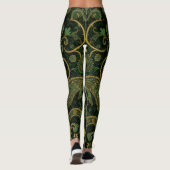 Leggings Aria Grace Regal Emerald Paisley Boho Design (Dos)