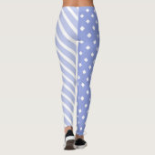 Leggings Arlequin bleu clair à demi et demi Motif (Dos)
