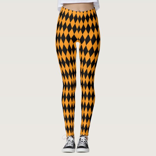 Leggings Arlequin d'Halloween (Devant)