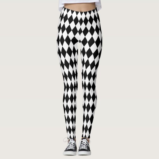 Leggings Arlequin noir (Devant)