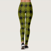 Leggings Arlequin vert (Dos)