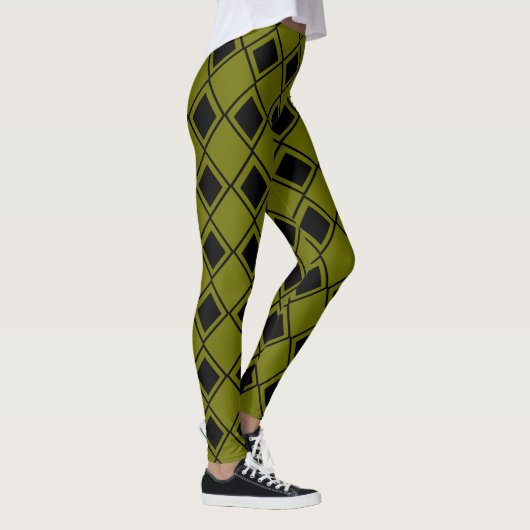 Leggings Arlequin vert (Droite)