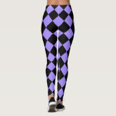Leggings Arlequin violet brillant (Dos)