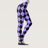 Leggings Arlequin violet brillant (Droite)
