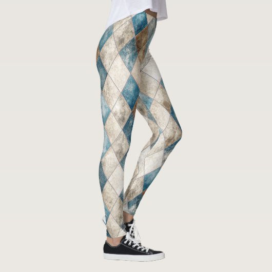 Leggings arlequins en détresse (Droite)