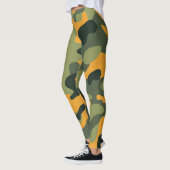 Leggings Armée verte et orange camouflage camouflage (Gauche)