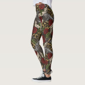 Leggings Armes et fleurs (Gauche)