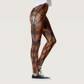 Leggings Armoiries Abstraites Conception d'une jambe (Droite)