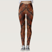 Leggings Armoiries Abstraites Conception d'une jambe (Devant)