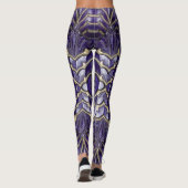 Leggings Armoiries Abstraites Conception d'une jambe (Dos)