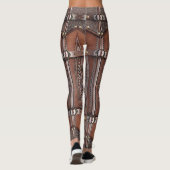 Leggings Armoiries Abstraites Conception d'une jambe (Dos)