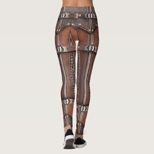 Leggings Armoiries Abstraites Conception d'une jambe (Dos)