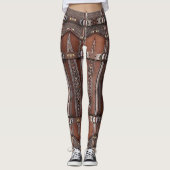 Leggings Armoiries Abstraites Conception d'une jambe (Devant)