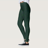 Leggings Armstrong tartan bleu et vert plaid (Gauche)
