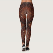 Leggings Armure de la veste en cuir viking Abstrait, Brown (Dos)