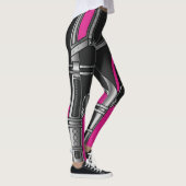 Leggings Armure de robot rose (Droite)