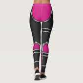 Leggings Armure de robot rose (Dos)