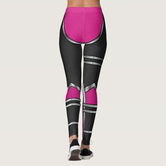 Leggings Armure Robot Rose (Dos)