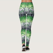 Leggings Aromantic Dragon Damask - Aro Pride Drapeau Couleu (Dos)