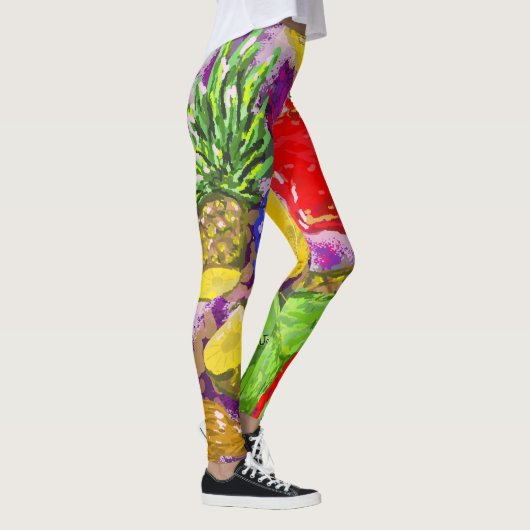 Leggings Arrangement d'art de fruits (Droite)