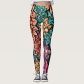 Leggings Arrangement de Flower (Devant)