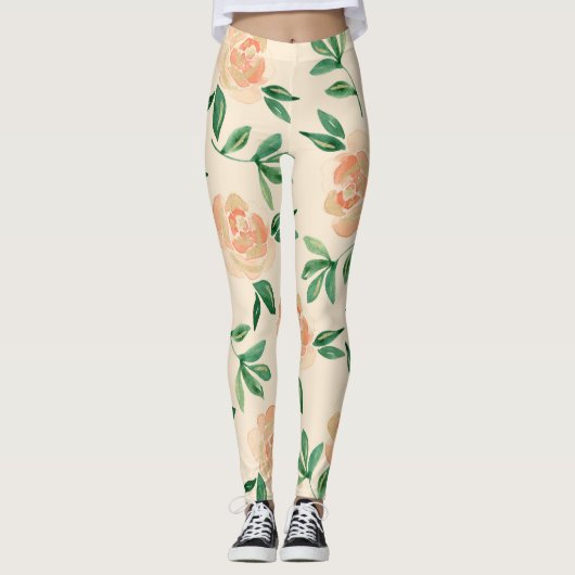 Leggings Arrangements flower (Devant)