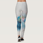 Leggings Arrière - plan Abstrait de l'encre d'alcool (Dos)