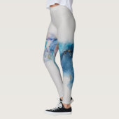 Leggings Arrière - plan Abstrait de l'encre d'alcool (Gauche)