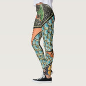 Leggings Arrière - plan Abstrait Fishy (Gauche)