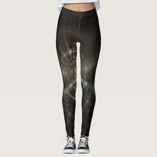 Leggings Arrière - plan Abstrait fractal (Devant)