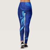 Leggings Arrière - plan bleu Cobalt (Dos)