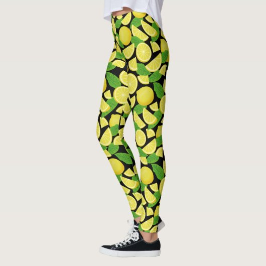 Leggings Arrière - plan citron (Gauche)