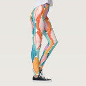 Leggings Arrière - plan couleur aquarelle (Droite)