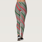 Leggings Arrière - plan de bandes diagonales (Dos)